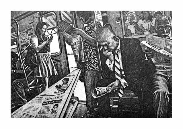 Etching - Afternoon Train