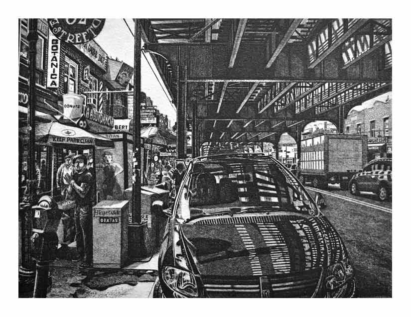 Etching - 82nd Roosevelt