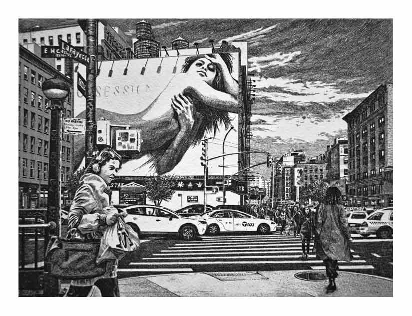 Etching - Houston Lafayette